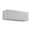 Aplique de pared Lindby Tjada, 22 cm, blanco, escayola, G9, pintable