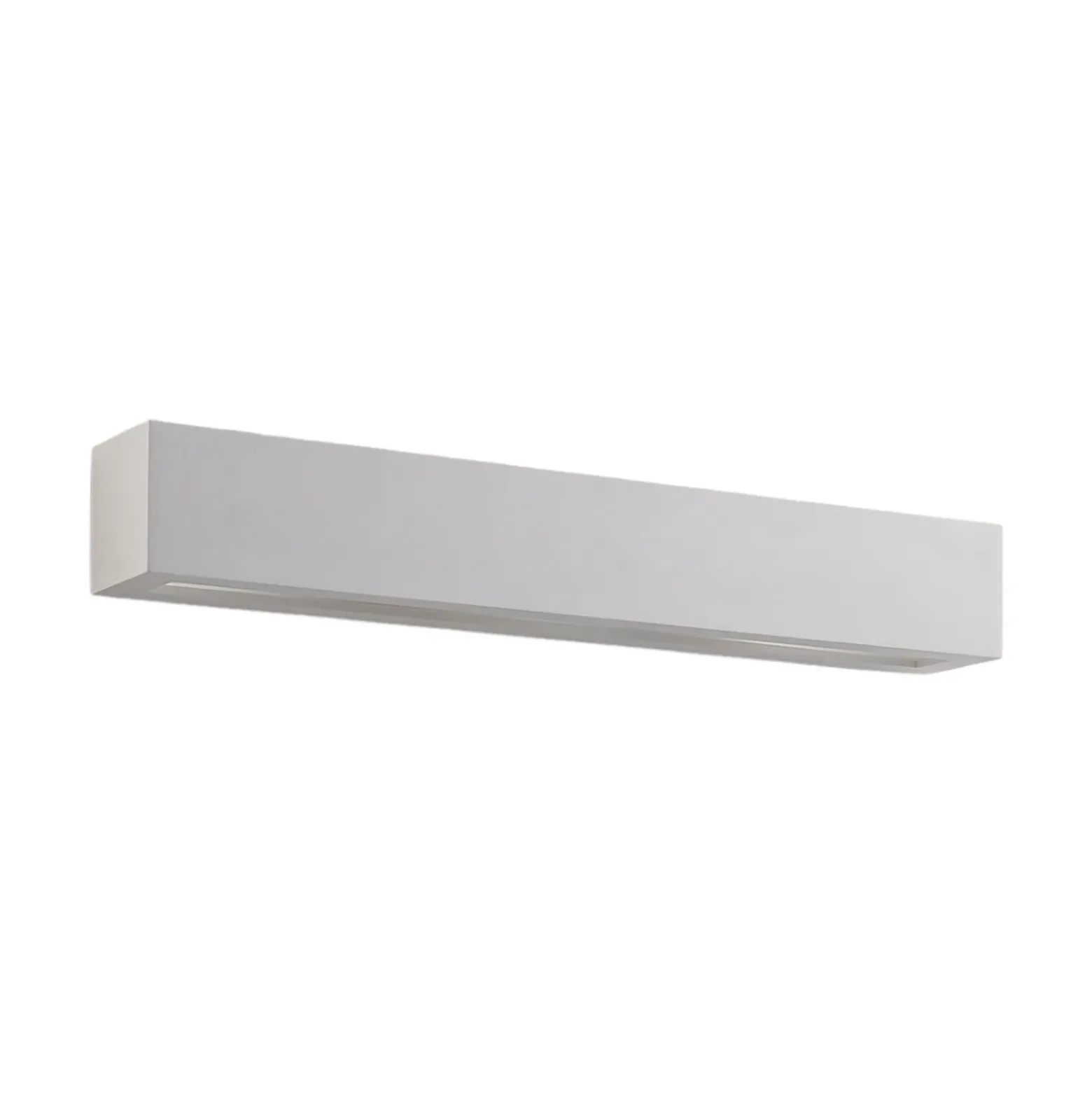 Aplique de pared Lindby Tjada, 51 cm, blanco, escayola, G9, pintable