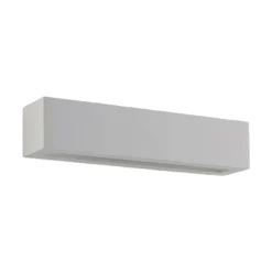 Aplique de pared Lindby Tjada, 35 cm, blanco, escayola, G9, pintable