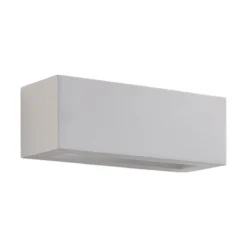 Aplique de pared Lindby Tjada, 22 cm, blanco, escayola, G9, pintable, 3 unidades