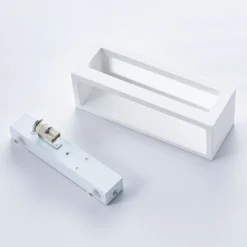 Aplique de pared Lindby Tjada, 22 cm, blanco, escayola, G9, pintable, 3 unidades