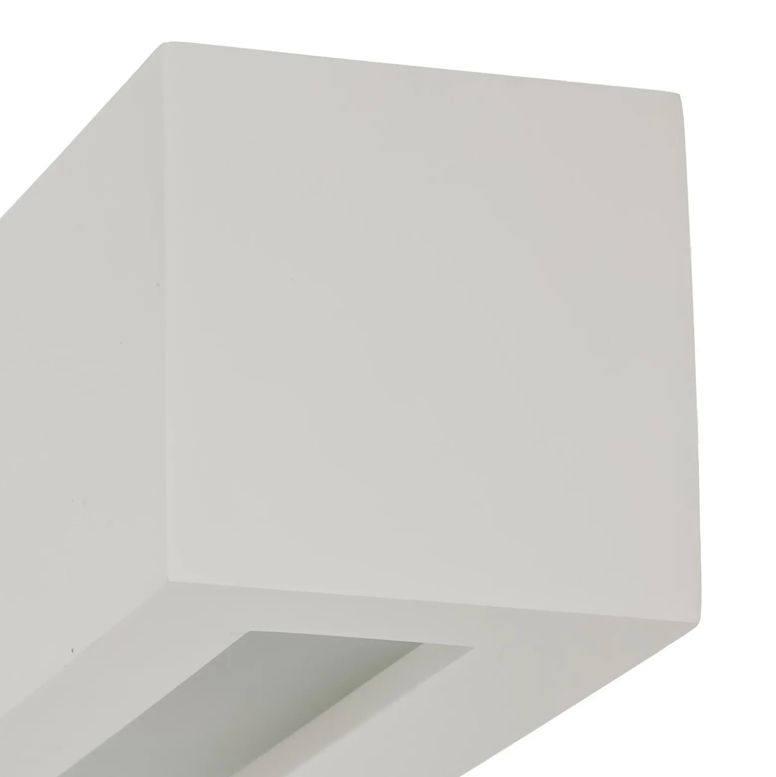 Aplique de pared Lindby Tjada, 22 cm, blanco, escayola, G9, pintable