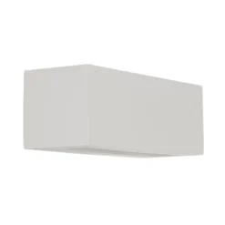 Aplique de pared Lindby Tjada, 22 cm, blanco, escayola, G9, pintable