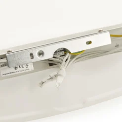Aplique de pared Lindby Tommi, blanco, escayola, 100 cm, E14, pintable