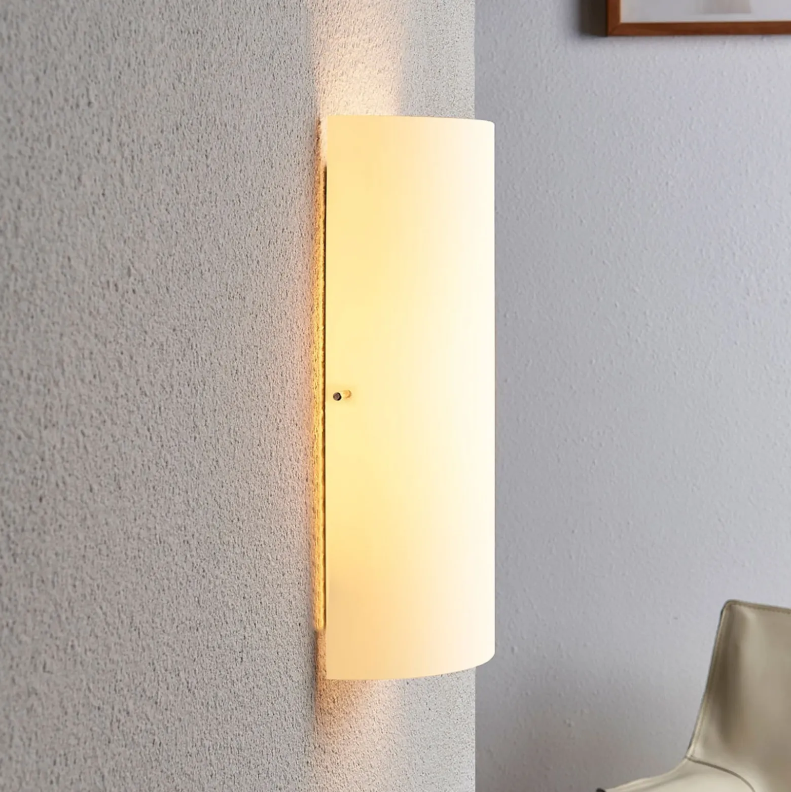 Aplique de pared Lindby Tuli, 28 cm, cristal, semicircular, E14