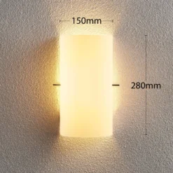 Aplique de pared Lindby Tuli, 28 cm, cristal, semicircular, E14