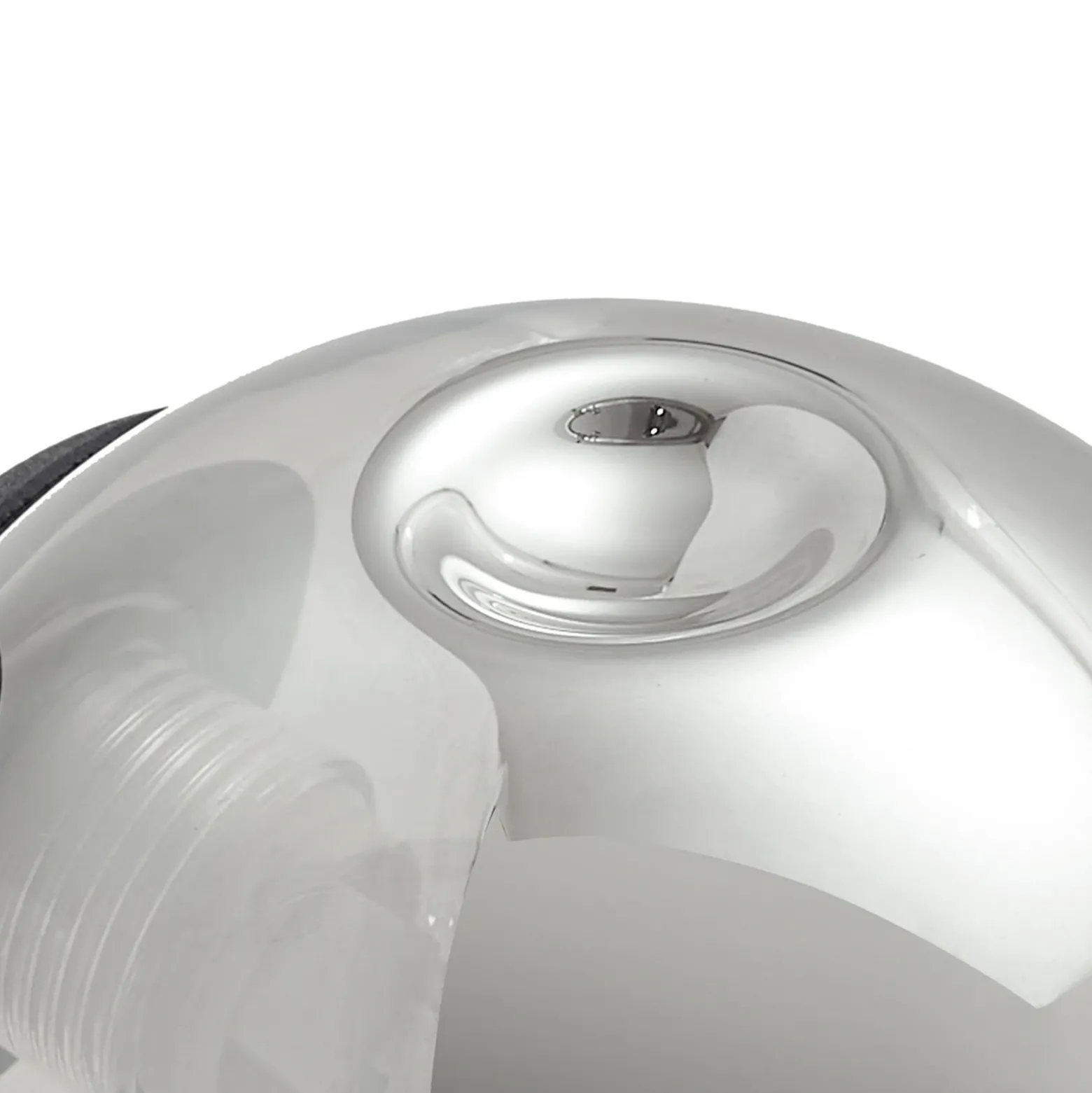 Aplique de pared Lindby Valentina, gris/negro, cristal, Ø 10 cm