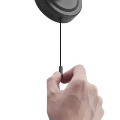 Aplique de pared Lindby Zaniba, negro