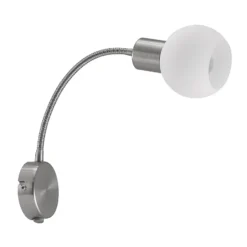 Aplique de pared Lioma de Lindby con brazo flexible, níquel