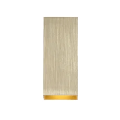 Aplique de pared London Square, color dorado, altura 15 cm, 2 luces.