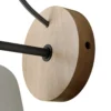 Aplique de pared Lucande Kalinda, gris, hormigón, 20 cm de altura, E14
