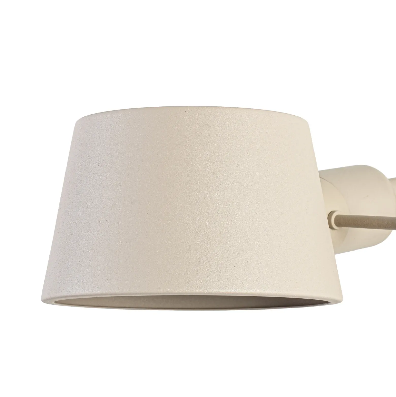 Aplique de pared Lucande Silka, 14 cm, beige, flexible, enchufe