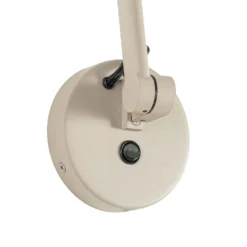 Aplique de pared Lucande Silka, 91 cm, beige, regulable, E27