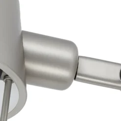 Aplique de pared Lucande Silka, 14 cm, níquel, flexible, enchufe