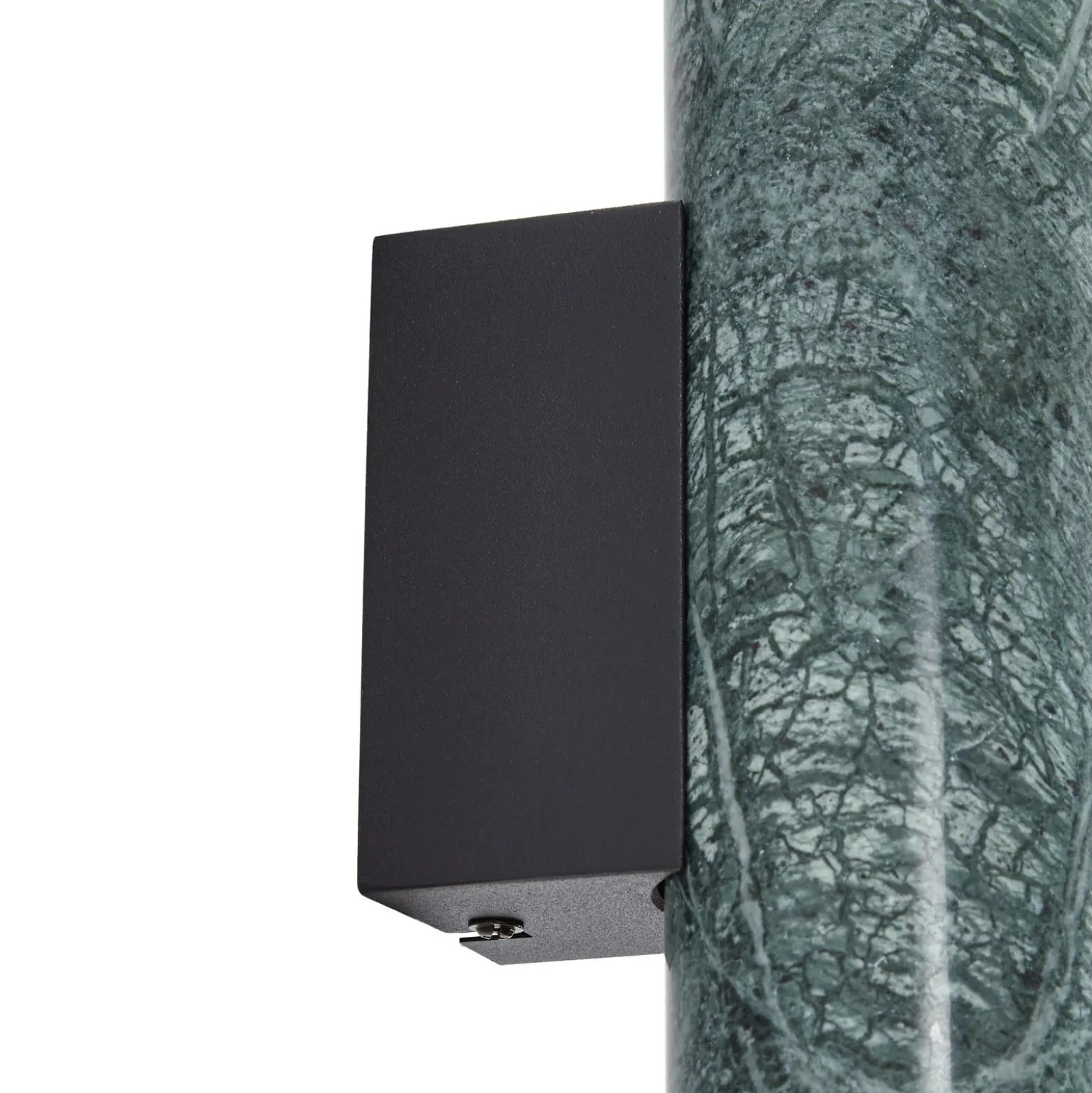 Aplique de pared Lucande Tavira, verde veteado, luz hacia arriba/abajo, GU10