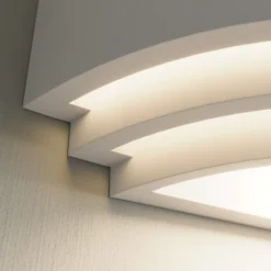 Aplique de pared Lucien de Lindby, blanco, yeso, se puede pintar, arriba/abajo,