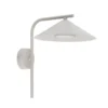 Aplique de pared Lume S, color greige, metal, 31 cm de altura, GX53