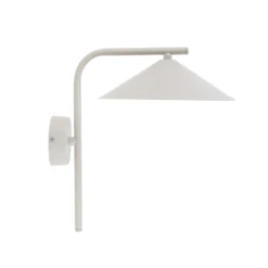 Aplique de pared Lume S, color greige, metal, 31 cm de altura, GX53