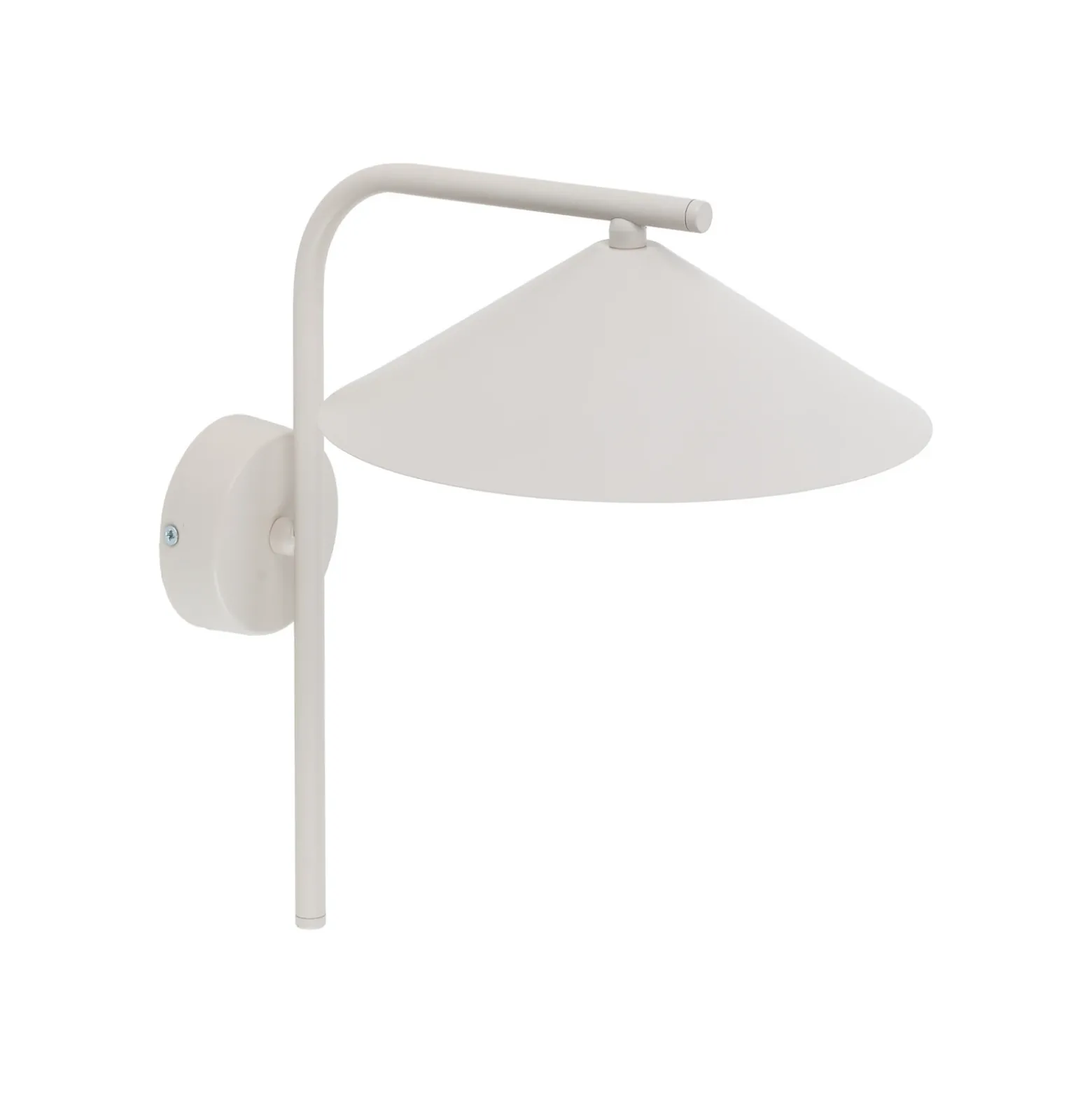 Aplique de pared Lume S, color greige, metal, 31 cm de altura, GX53