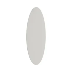 Aplique de pared Luna, beige, luz indirecta, Ø 30 cm, acero