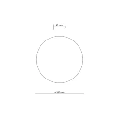 Aplique de pared Luna, beige, luz indirecta, Ø 30 cm, acero