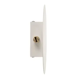Aplique de pared Lunia New, blanco, Ø 20 cm
