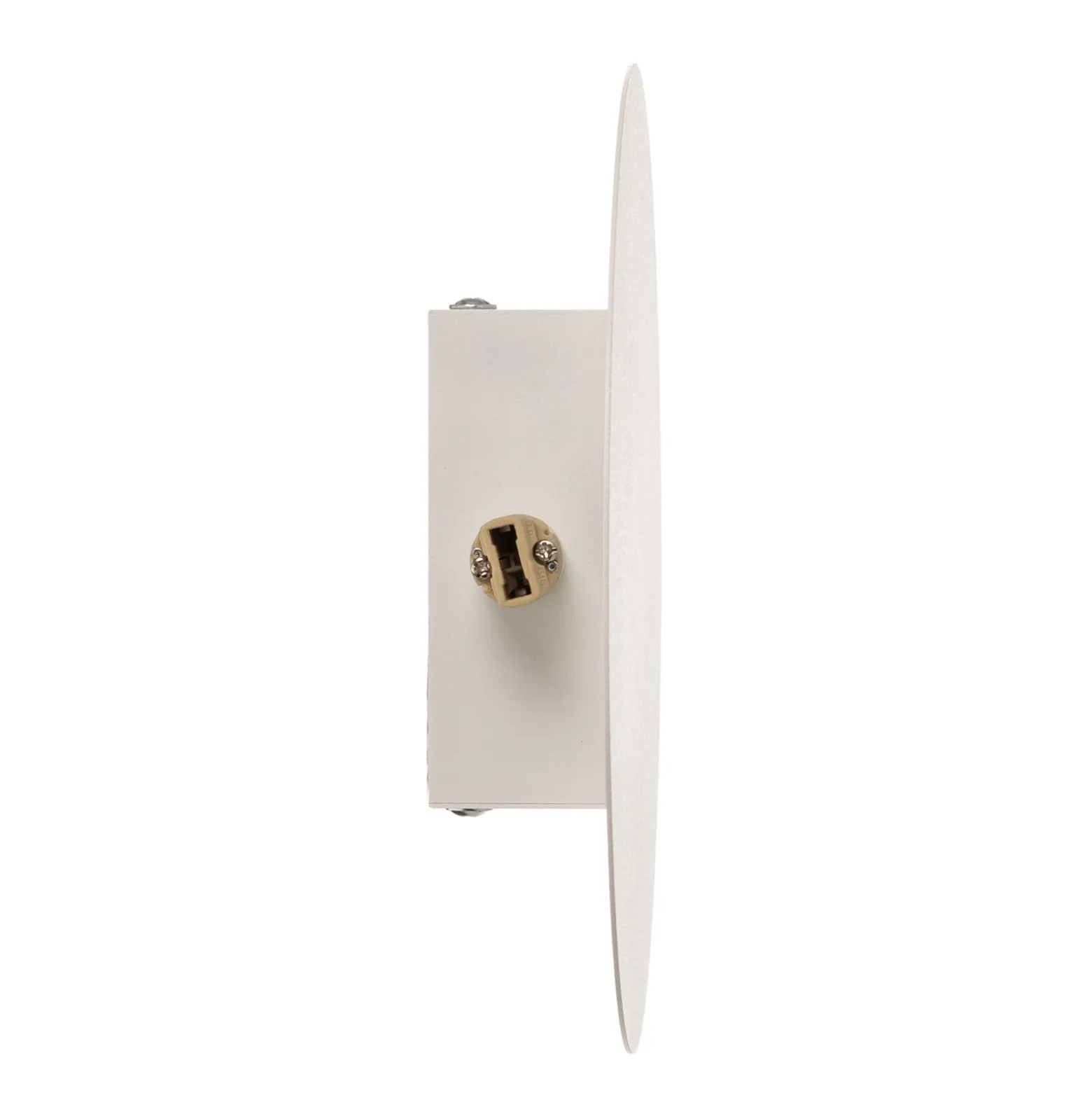 Aplique de pared Lunia New, blanco, Ø 20 cm