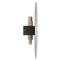 Aplique de pared Lunia New, negro, Ø 20 cm