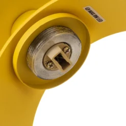 Aplique de pared Mado, amarillo, metal, 10 cm de ancho, G9