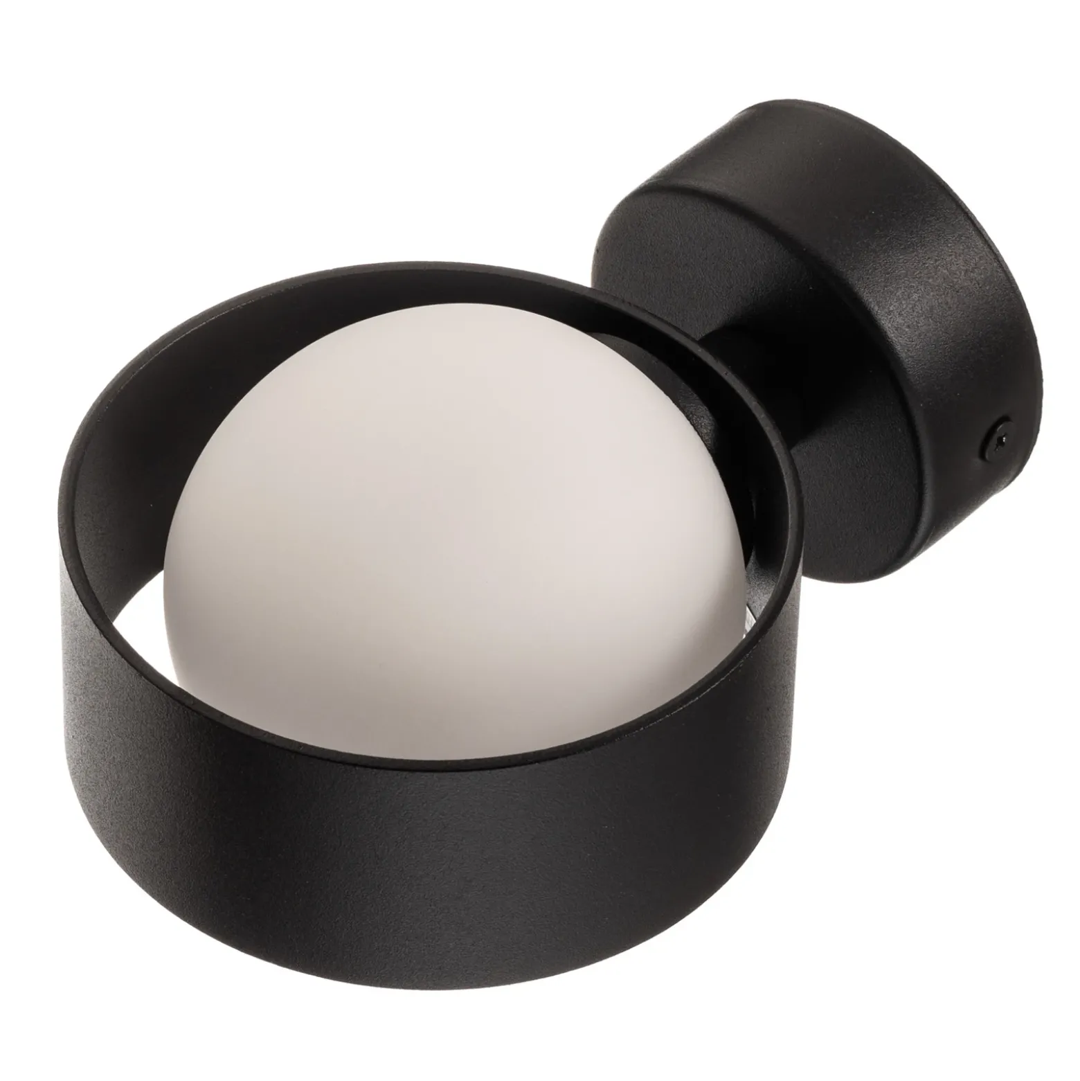 Aplique de pared Mado de acero, negro, 1 luz