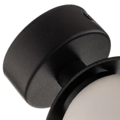 Aplique de pared Mado de acero, negro, 1 luz