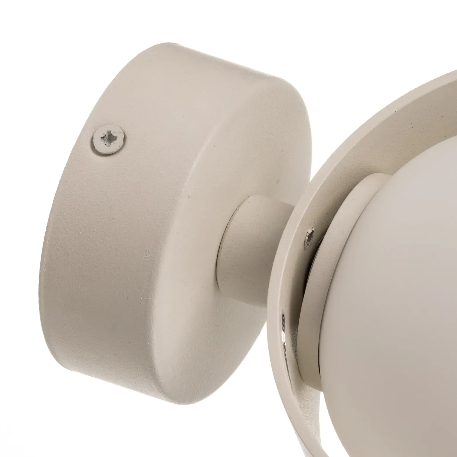 Aplique de pared Mado de acero, blanco, 1 luz