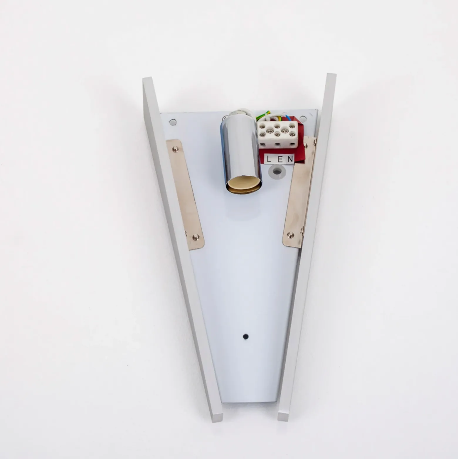 Aplique de pared Magnus de Lindby, blanco, cristal, altura 31 cm, E14