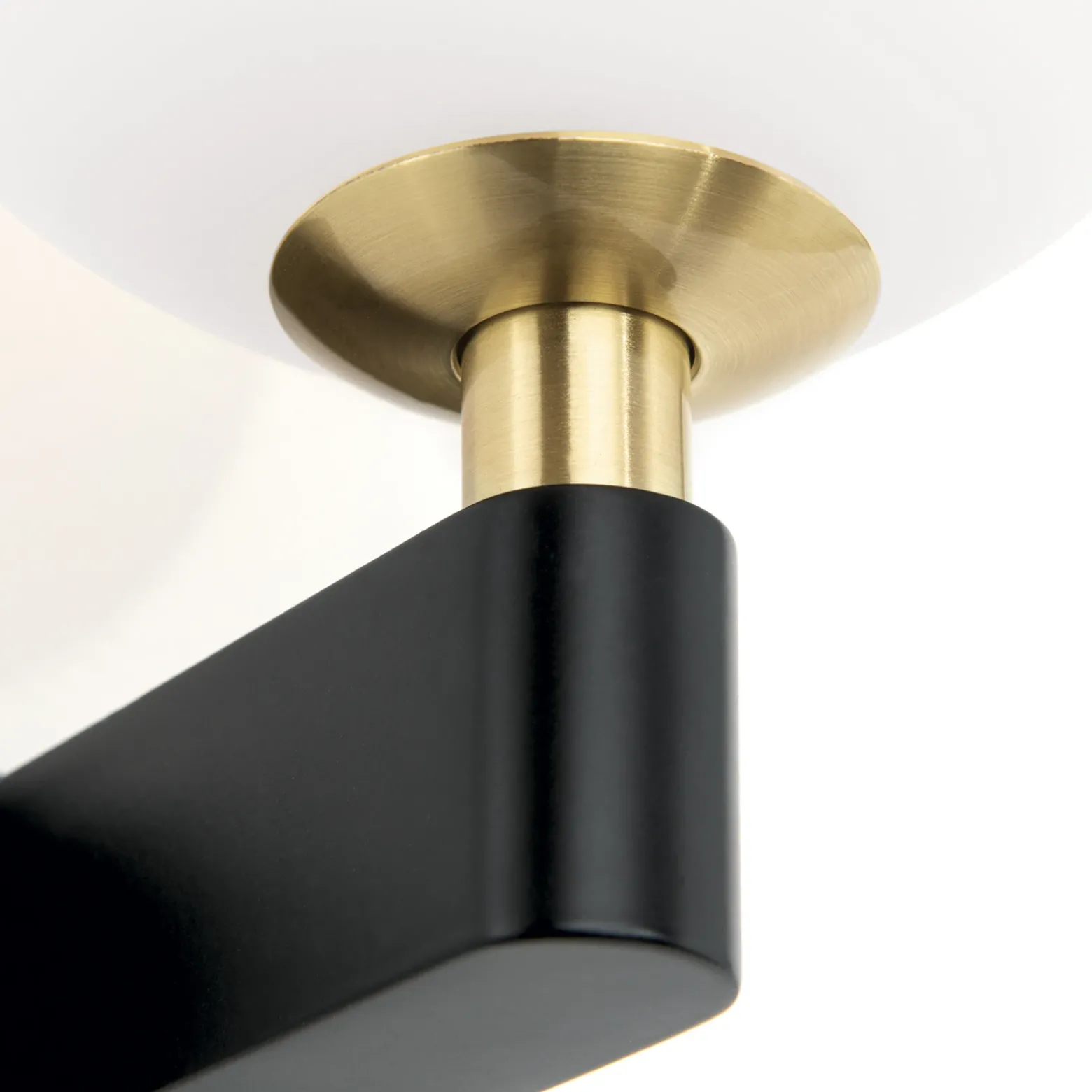 Aplique de pared Mara, negro, cristal, 17,5 cm de altura, G9, IP44