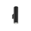 Aplique de pared Marion de Euluna, negro, altura 18 cm, acero, luz hacia