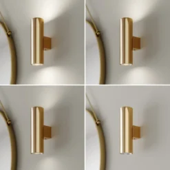 Aplique de pared Marion de Euluna, latón Altura 18 cm Acero up/down