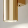 Aplique de pared Marion, latón, altura 18 cm, acero, luz hacia arriba/hacia