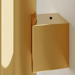 Aplique de pared Marion, latón, altura 18 cm, acero, luz hacia arriba/hacia