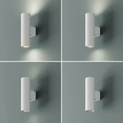 Aplique de pared Marion, 2 luces, blanco