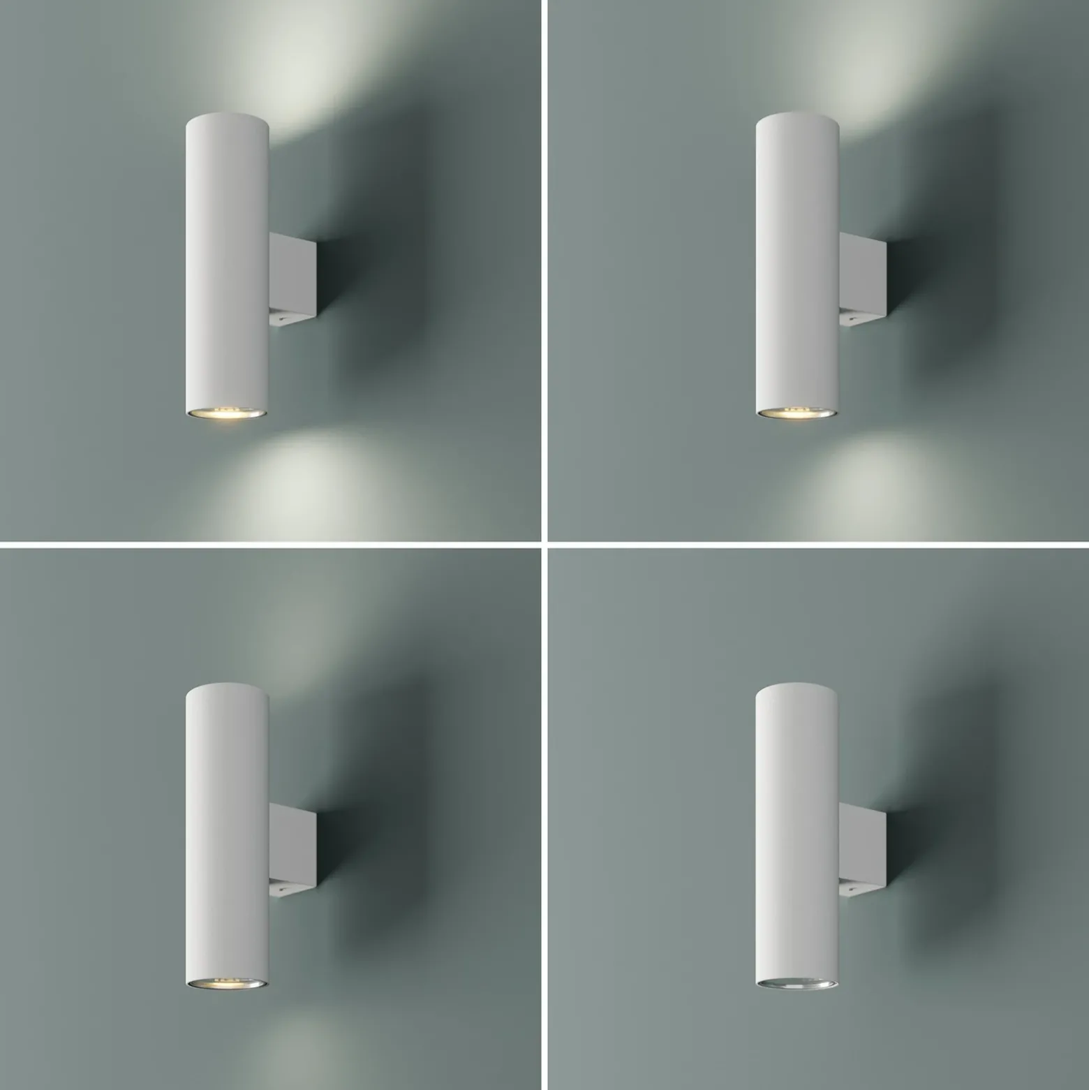 Aplique de pared Marion, 2 luces, blanco