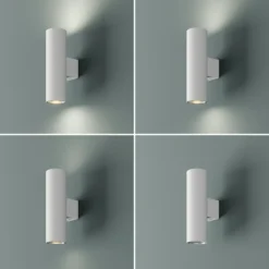 Aplique de pared Marion, 2 luces, blanco