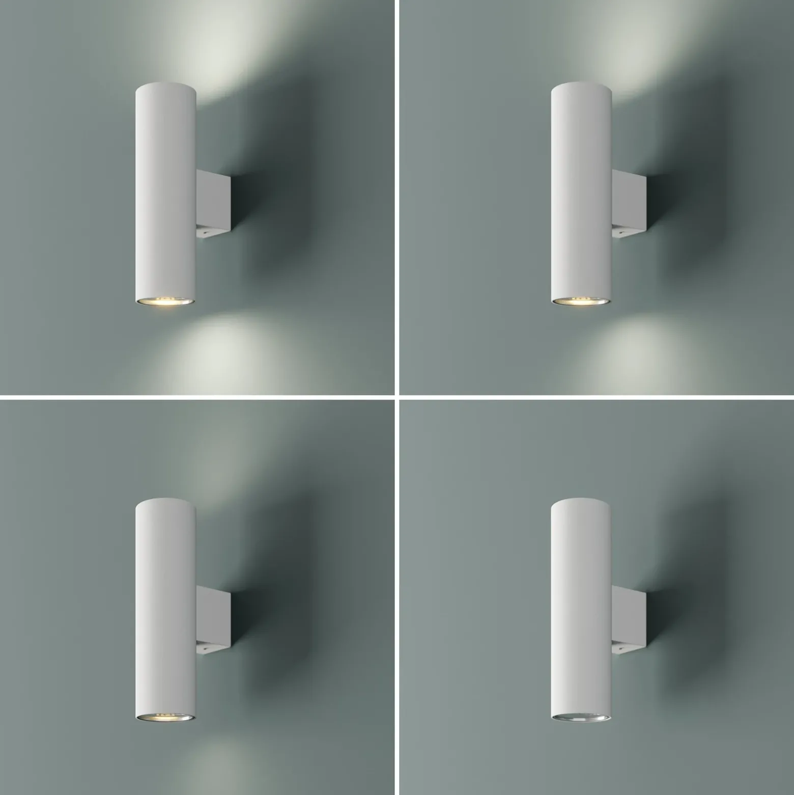 Aplique de pared Marion, 2 luces, blanco