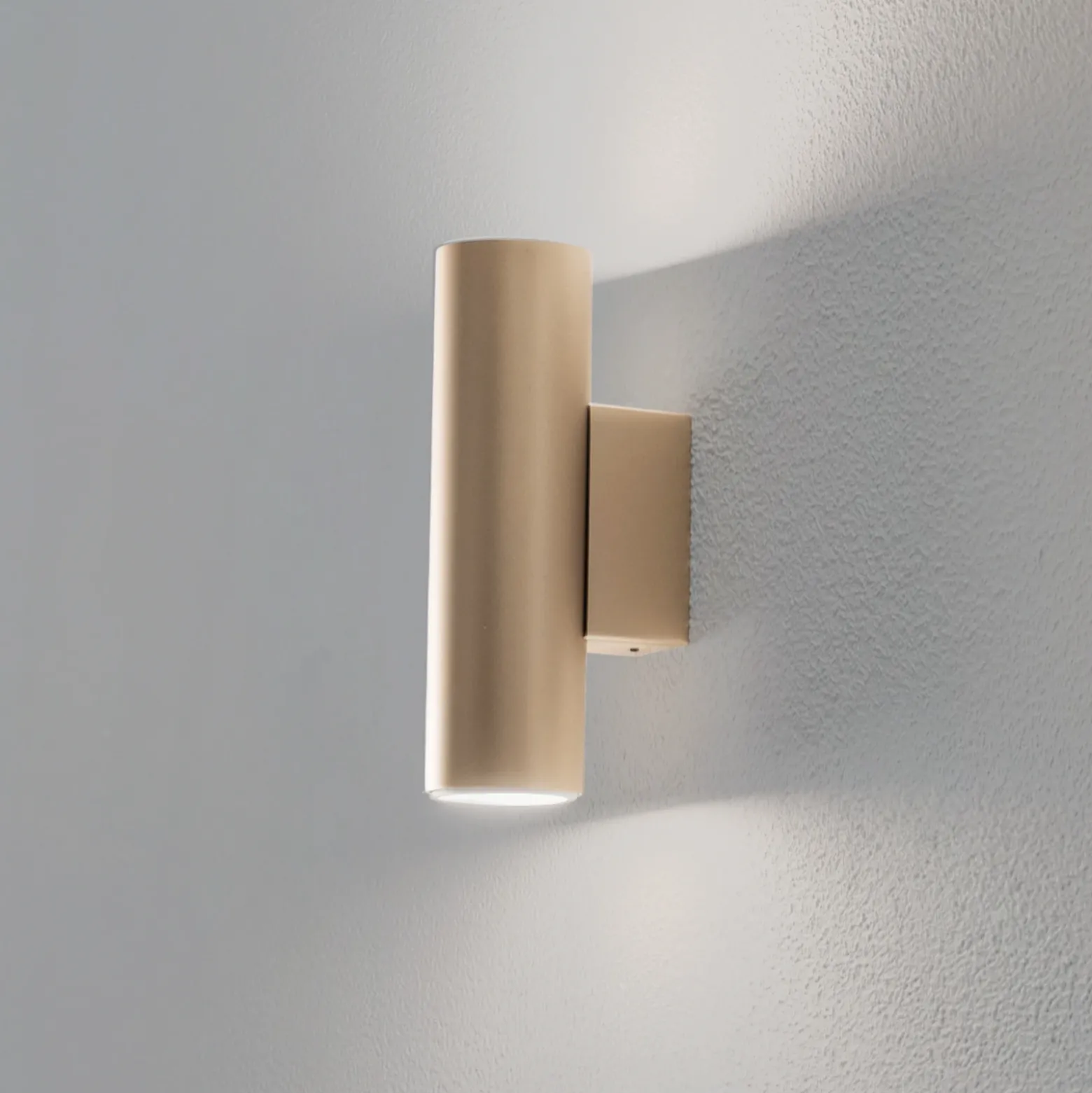 Aplique de pared Marion Plus, dorado, GU10, acero, altura 18 cm