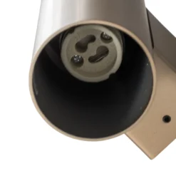 Aplique de pared Marion Plus, dorado, GU10, acero, altura 18 cm