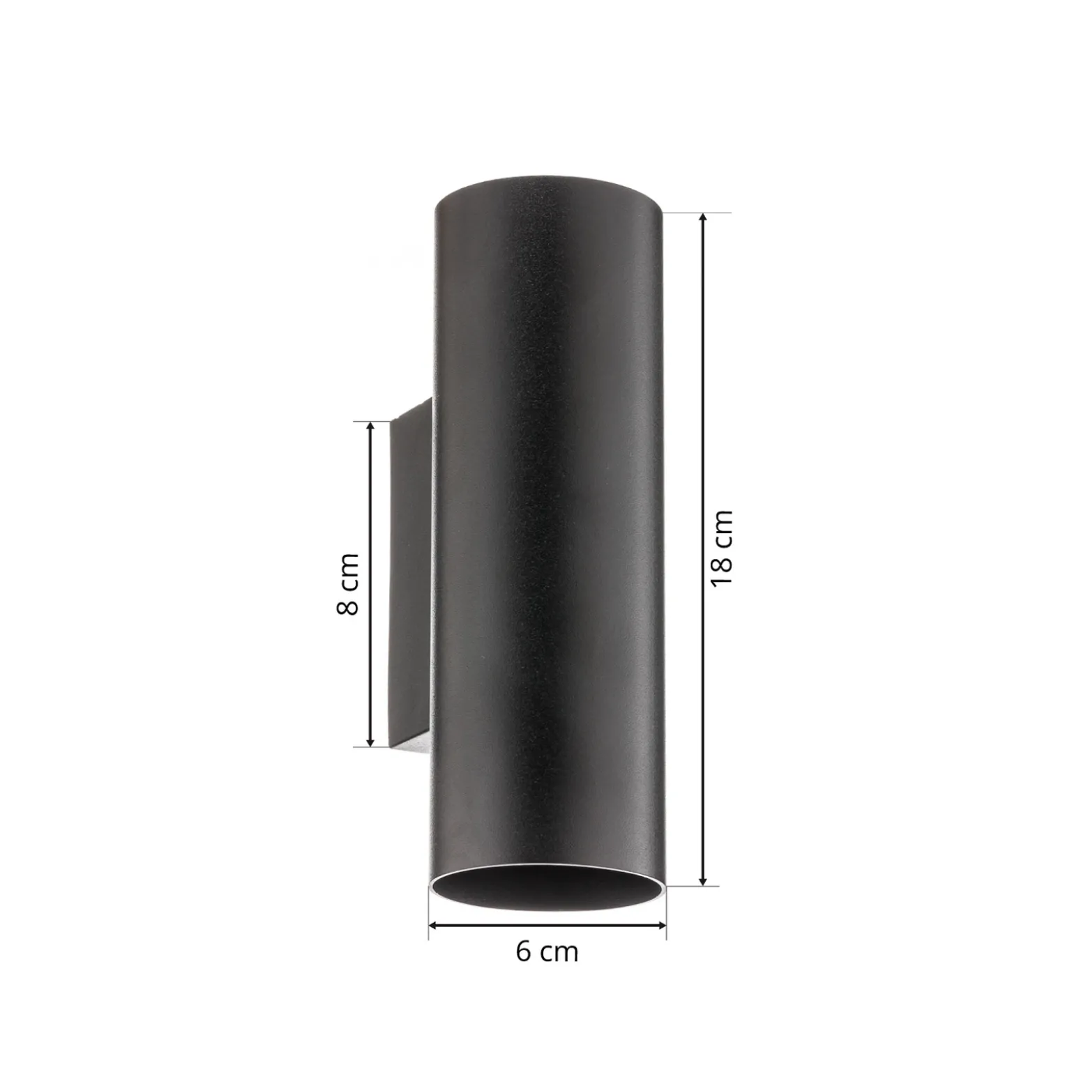 Aplique de pared Marley 2 luces negro