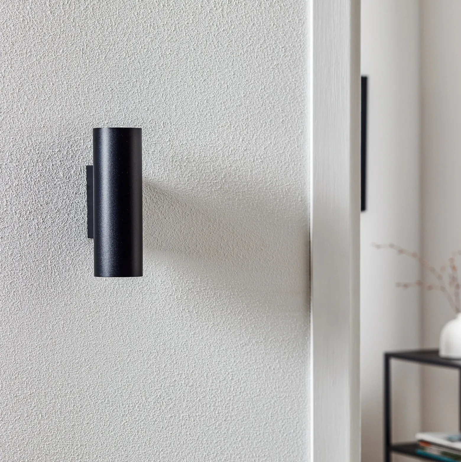 Aplique de pared Marley 2 luces negro