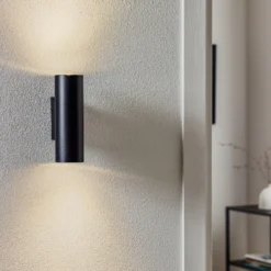 Aplique de pared Marley 2 luces negro
