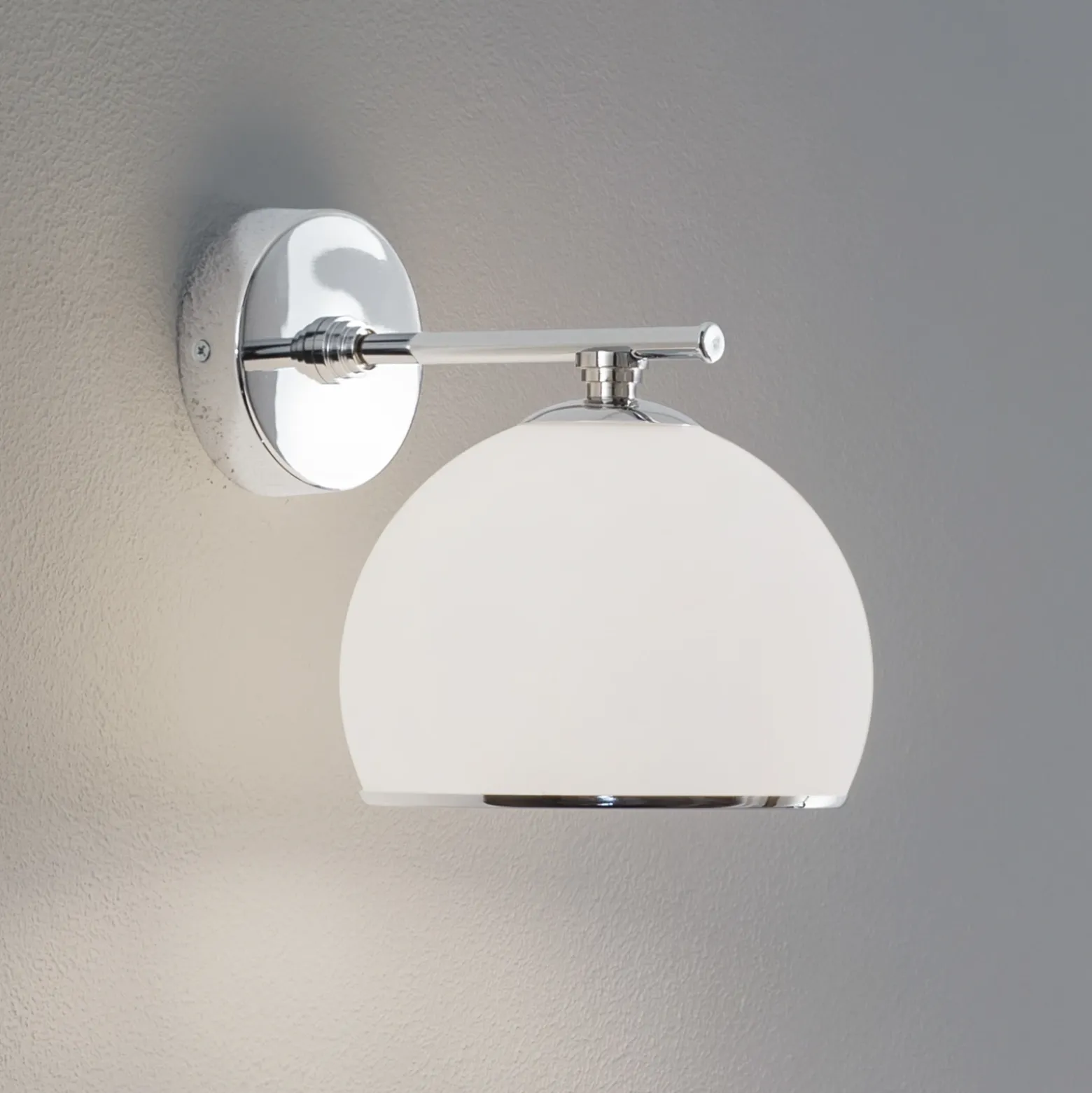 Aplique de pared Mina, color cromo, metal/vidrio