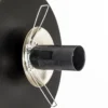 Aplique de pared Minerva K1 con borde metálico negro