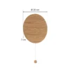 Aplique de pared Minimal de madera de roble